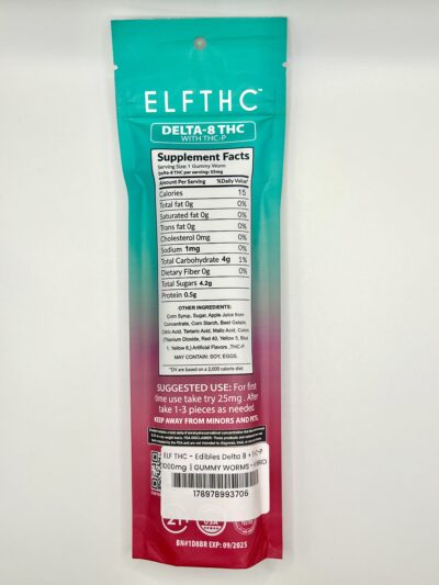 ELF THC 1000MG Gummy Worms - Image 2